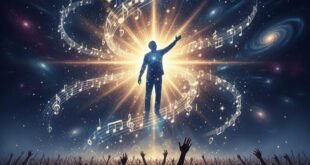 একটা মহাজাগতিক পটভূমিতে উজ্জ্বল নক্ষত্রসম সঙ্গীতশিল্পী, মানবতার প্রতীক জুবিন গার্গ দাঁড়িয়ে আছেন সুরের চিহ্নের ভেলার উপরে। যেন অনিচ্ছাকৃতভাবে ধীরে ধীরে বিদায় জানাচ্ছেন সবাইকে। সামনে তাঁর অগণিত ভক্তের হাহাকার, কারো চোখের জলে বিদায়, দৃশ্যটাকে এক অনন্য মাত্রা প্রদান করেছে।