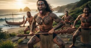 বিশ্বের আদিবাসী উপজাতি – মাওরি যোদ্ধাদের হাকা নৃত্য ও মুখ ট্যাটু (Ta Moko)