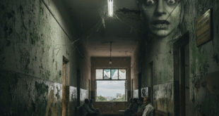 সরকারি হাসপাতালের জরাজীর্ণ করিডোরে অপেক্ষমাণ রোগীরা, ভাঙা দেওয়াল ও নষ্ট পরিকাঠামোর বাস্তব চিত্র।