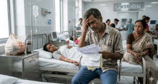 সরকারি চিকিৎসার সীমাবদ্ধতায় বেসরকারি হাসপাতালে চিকিৎসা—হাতে বিল দেখে দুশ্চিন্তায় রোগীর পরিবার।
