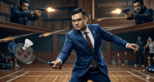 মুজফ্‌ফরনগরে ব্যাডমিন্টন খেলার সময় দুর্নীতি ফাঁস করা সমাজকল্যাণ আধিকারিক রিঙ্কু সিং রাহির ওপর হামলার প্রতীকী চিত্র—সততার মূল্য।