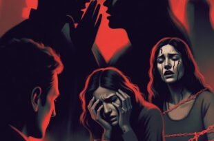 টিসিএস নাসিক পশ কেস ও অমরাবতী ব্ল্যাকমেইলিং কাণ্ডকে কেন্দ্র করে ডিজিটাল শোষণ, মানসিক নির্যাতন ও কর্পোরেট হেনস্থার প্রতীকী চিত্র।